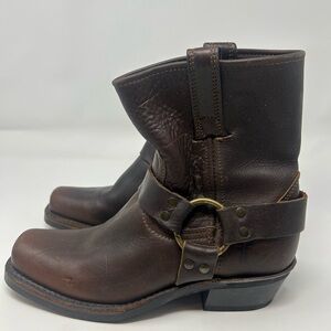 Frye Style 700 Square Toe Harness Biker Motorcyle Boots